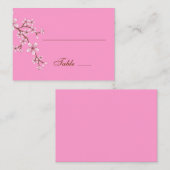 Gabriella Pink Blossoms Platzkarte (Vorne/Hinten)