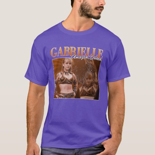 Gabrielle Amazonenkönigin Retro-Freunde T-Shirt (Vorderseite)