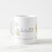 Gabrielle Buchstabe G Name bedeutet Monogramm-Tass Kaffeetasse (Vorderseite Links)