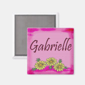Gabrielle Daisy Magnet (Vorderseite/Rückseite)