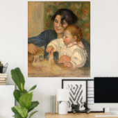Gabrielle et Jean von Pierre-auguste Renoir Poster (Heimbüro)