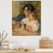 Gabrielle et Jean von Pierre-auguste Renoir Poster (Küche)