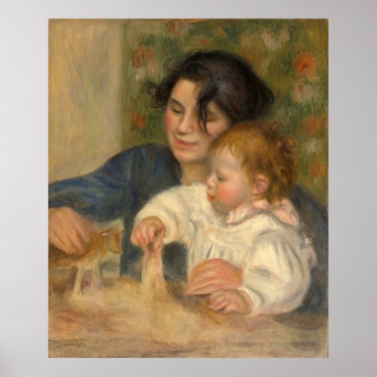 Gabrielle et Jean von Pierre-auguste Renoir Poster (Vorne)