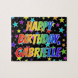 "GABRIELLE" First Name, Fun "HAPPY BIRTHDAY" Puzzle
