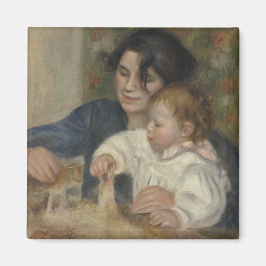 Gabrielle und Jean von Pierre-Auguste Renoir Magnet (Vorne)