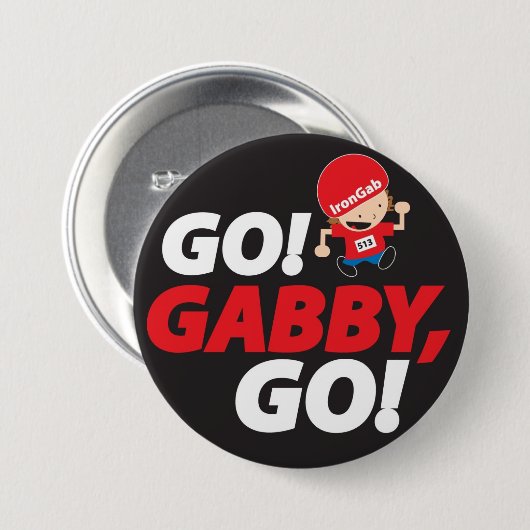 Gabrielles IronMan Button (Vorne & Hinten)