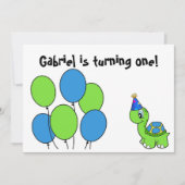 Gabriels 1. Geburtstag Einladung (Vorderseite)