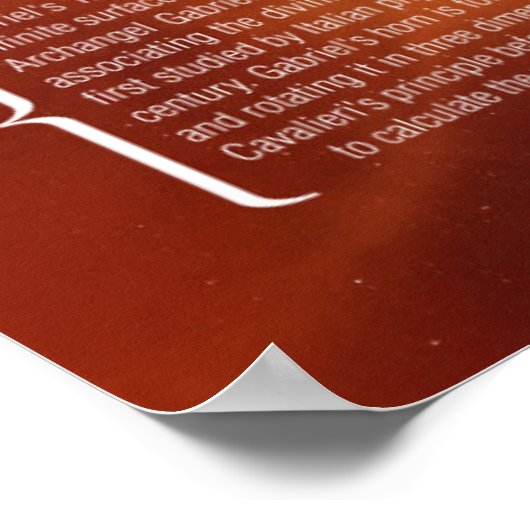 Gabriels Horn Poster (Ecke)