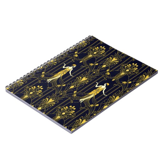Gabsy gold and black decorative pattern notizblock (Linke Seite)