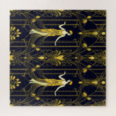 Gabsy gold and black decorative pattern puzzle (Horizontal)