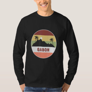 Gabun Berg und Palmen T-Shirt