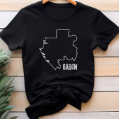 Gabun Country Border Map Gabonese Grenzübergang Ko T-Shirt
