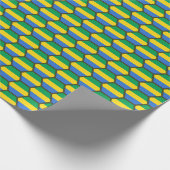 Gabun Flag Honeycomb Wrapping Paper Geschenkpapier (Ecke)
