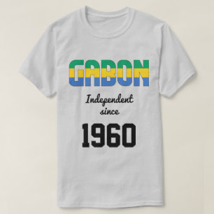 Gabun Flag Independence Celebration T - Shirt