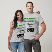 Gabun Flag Independence Celebration T - Shirt (Unisex)