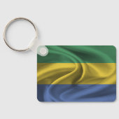 Gabun Flag Schlüsselanhänger (Rückseite)