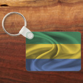 Gabun Flag Schlüsselanhänger (Rückseite)