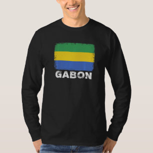 Gabun Flag Unterstützung gabunische Menschen Fraue T-Shirt