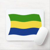 Gabun-Flagge-Mauspad Mousepad (Mit Mouse)