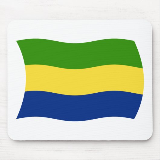 Gabun-Flagge-Mauspad Mousepad (Vorne)