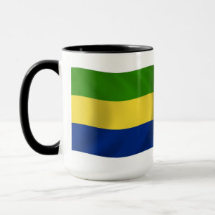 Gabun Flagge Tasse