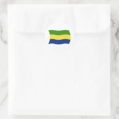 Gabun Flaggen Aufkleber (Tasche)