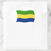 Gabun Flaggen Aufkleber (Tasche)
