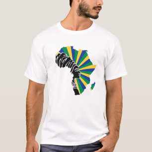 Gabun Gabonese Flag Africa Map Ethnisches Erbe Bla T-Shirt
