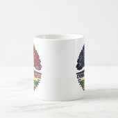 Gabun Gabonese Flag France Tree Roots Kaffeetasse (Mittel)