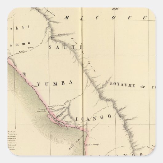 Gabun, Kongo 38 Quadratischer Aufkleber (Vorderseite)