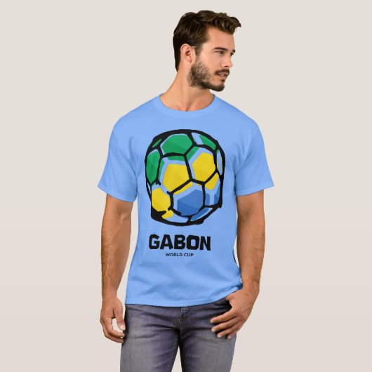 Gabun-Länderflagge T-Shirt (Vorne ganz)