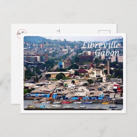 Gabun - Libreville - Postkarte (Vorne/Hinten)