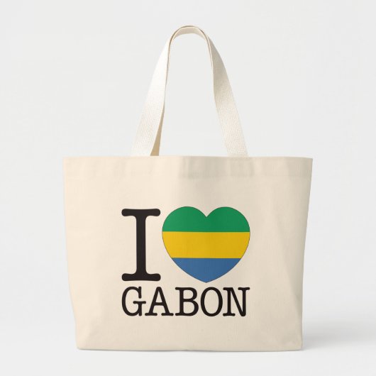 Gabun-Liebe v2 Jumbo Stoffbeutel (Vorne)