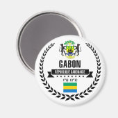 Gabun Magnet (Vorderseite/Rückseite)