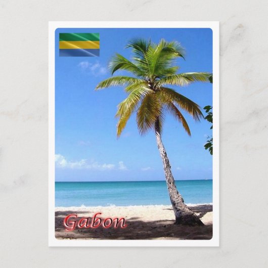 Gabun - Palmier - Postkarte (Vorderseite)