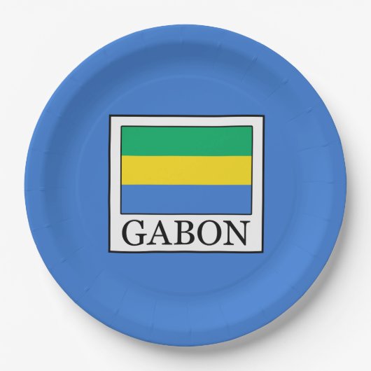 Gabun Pappteller (Vorderseite)