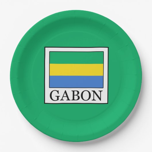 Gabun Pappteller (Vorderseite)
