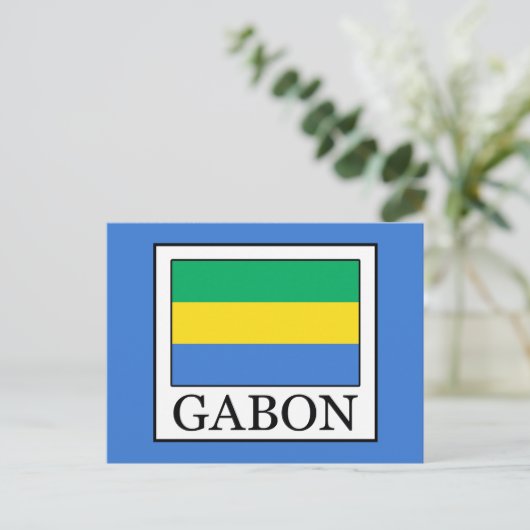 Gabun Postkarte (Stehend Vorderseite)