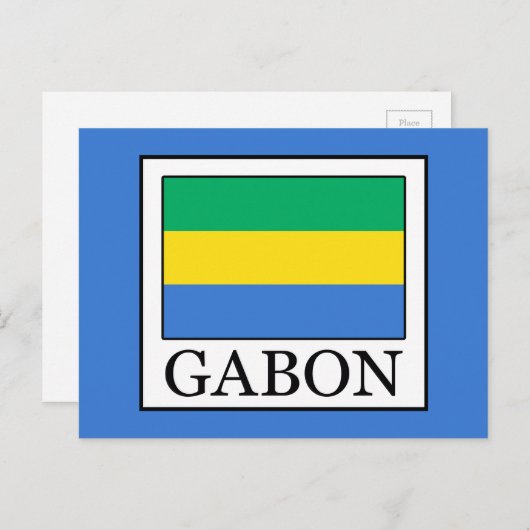 Gabun Postkarte (Vorne/Hinten)