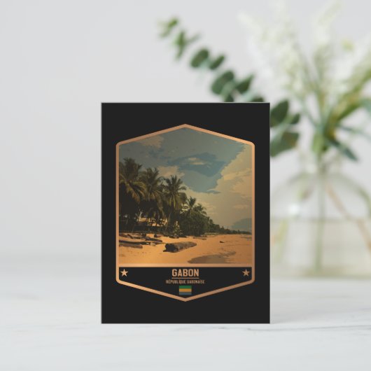 Gabun Postkarte (Stehend Vorderseite)