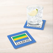 Gabun Rechteckiger Pappuntersetzer (Vor Ort)