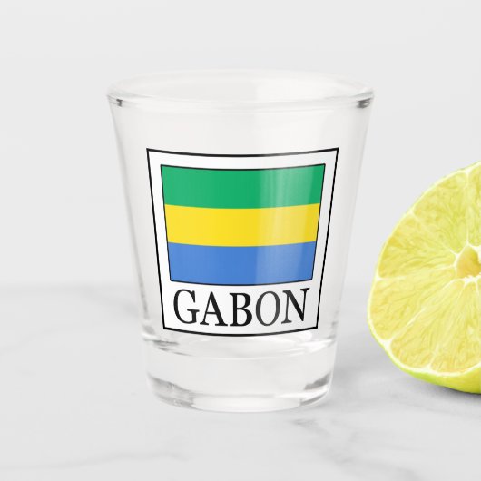 Gabun Schnapsglas (Vorderseite)