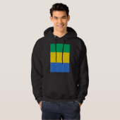 Gabun-Staatsflagge Hoodie (Vorne ganz)