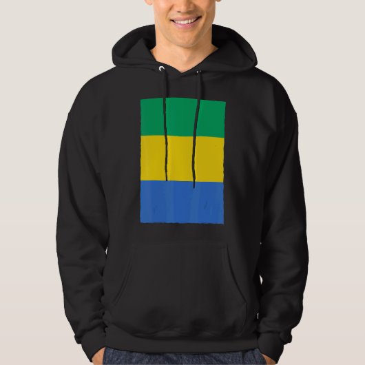 Gabun-Staatsflagge Hoodie (Vorderseite)