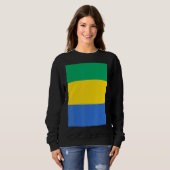 Gabun-Staatsflagge Sweatshirt (Vorne ganz)