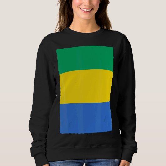 Gabun-Staatsflagge Sweatshirt (Vorderseite)