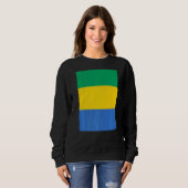 Gabun-Staatsflagge Sweatshirt (Vorne ganz)