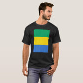 Gabun-Staatsflagge T-Shirt (Vorne ganz)