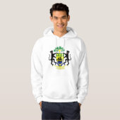 Gabun-Wappen GA Hoodie (Vorne ganz)