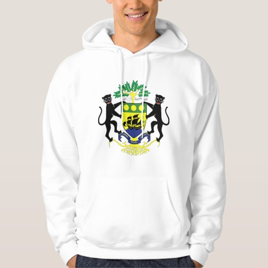 Gabun-Wappen GA Hoodie (Vorderseite)